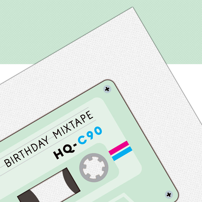 verjaardagskaart cassette